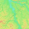 Carte topographique Rio Guariba, altitude, relief