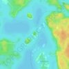 Carte topographique Llanberris Island, altitude, relief