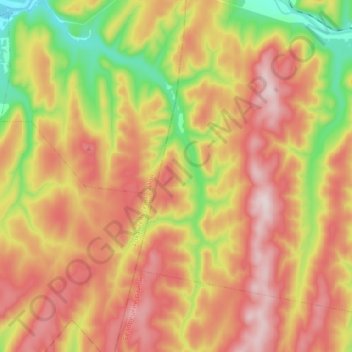 Carte topographique Рау, altitude, relief