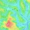 Carte topographique Lac Municipal, altitude, relief