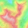 Carte topographique Étang d'Aubé, altitude, relief