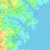Carte topographique South River, altitude, relief