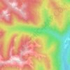 Carte topographique Hall Creek, altitude, relief