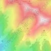 Carte topographique Étang d'Appy, altitude, relief