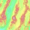 Carte topographique Toquima, altitude, relief