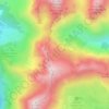 Carte topographique Étang d'Alate, altitude, relief