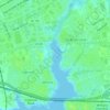 Carte topographique Broad Creek, altitude, relief