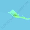 Carte topographique Islas Las Aves Sotavento, altitude, relief