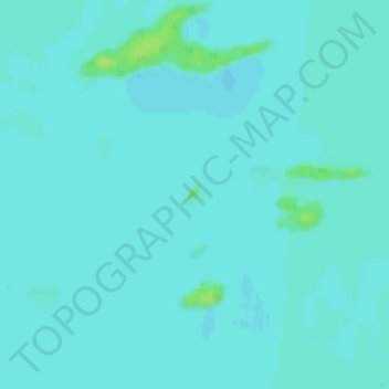 Carte topographique Slate Islands, altitude, relief
