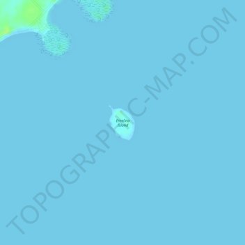 Carte topographique Emelina Island, altitude, relief