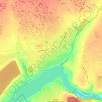 Carte topographique Бобровка, altitude, relief