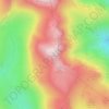 Carte topographique Crinkle Crags, altitude, relief
