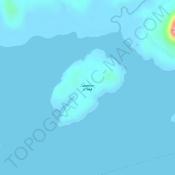 Carte topographique Parangan Island, altitude, relief
