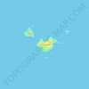 Carte topographique Islas Ladrones, altitude, relief