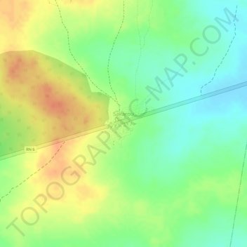 Carte topographique Sakarou, altitude, relief