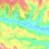 Carte topographique Bhima, altitude, relief