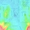 Carte topographique Amazon Field Forest, altitude, relief