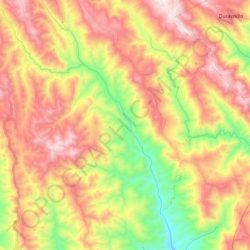 Carte topographique Totora, altitude, relief