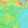 Carte topographique Lioness Lake, altitude, relief