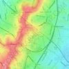 Carte topographique Intermediate Lake, altitude, relief