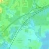 Carte topographique Moore Creek, altitude, relief