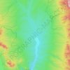 Carte topographique Meadow Valley Wash, altitude, relief