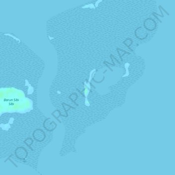 Carte topographique Tataan Islands, altitude, relief