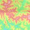 Carte topographique Siskiyou Mountains, altitude, relief