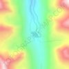 Carte topographique Clohesy Lake, altitude, relief