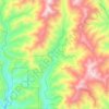 Carte topographique Shasta-Trinity National Forest, altitude, relief