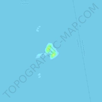 Carte topographique Sambro Island, altitude, relief