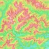 Carte topographique Parco naturale regionale delle Dolomiti Friulane, altitude, relief