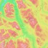 Carte topographique Bulkley Valley, altitude, relief