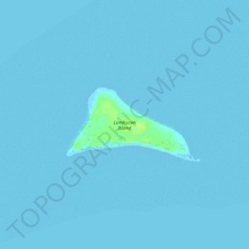 Carte topographique Lumbucan Island, altitude, relief