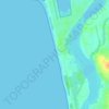 Carte topographique Tannirbhavi Beach, altitude, relief