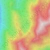 Carte topographique Deep Lake, altitude, relief