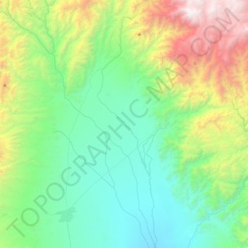 Carte topographique Chuquisaca, altitude, relief