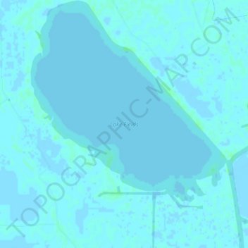 Carte topographique Lake Fields, altitude, relief