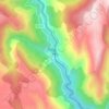 Carte topographique Barrage de Roujanel, altitude, relief