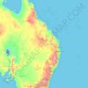 Carte topographique Groot Australisch Scheidingsgebergte, altitude, relief