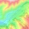 Carte topographique Ак-Түз, altitude, relief