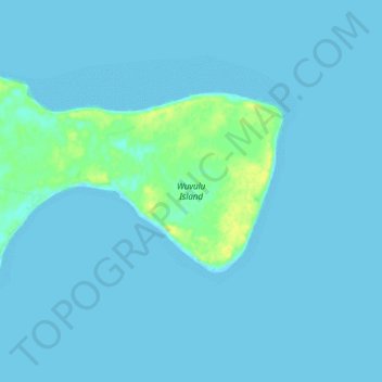Carte topographique Wuvulu Island, altitude, relief