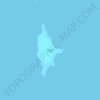 Carte topographique Big Whale Cay, altitude, relief