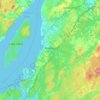 Carte topographique Rothesay, altitude, relief