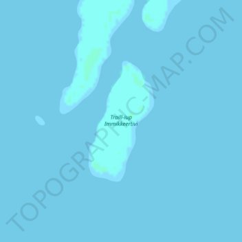 Carte topographique Traill-iup Immikkeertivi, altitude, relief