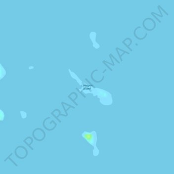 Carte topographique Lamuyon Island, altitude, relief