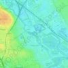 Carte topographique Middlesex Filter Beds Nature Reserve, altitude, relief