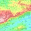 Carte topographique Serra das Águas, altitude, relief