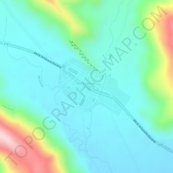 Carte topographique Ancoraimes, altitude, relief