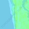 Carte topographique Fleuve, altitude, relief